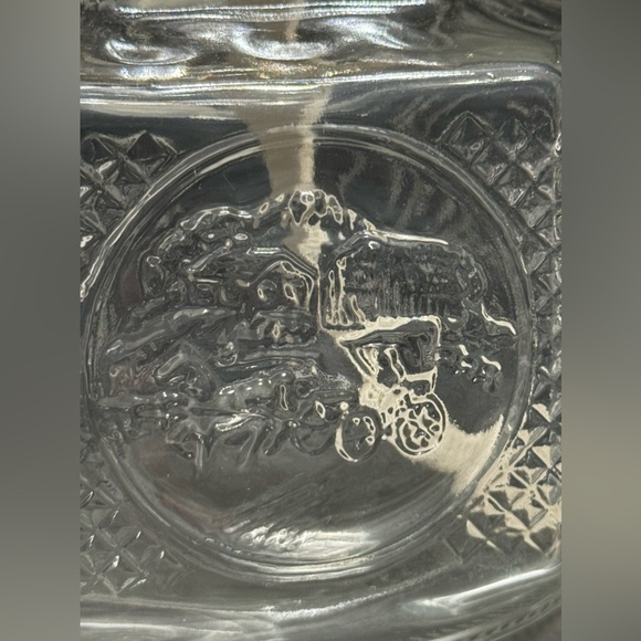 Vintage LampLight Farms Oil Lamp Clear Glass Base Horse & Buggy Design - Picture 11 of 12